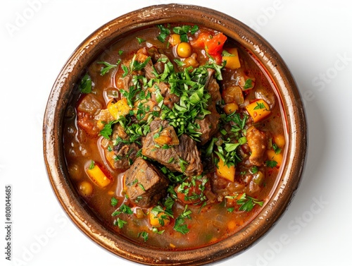 Ethiopian Yebeg Alicha with mild lamb stew photo