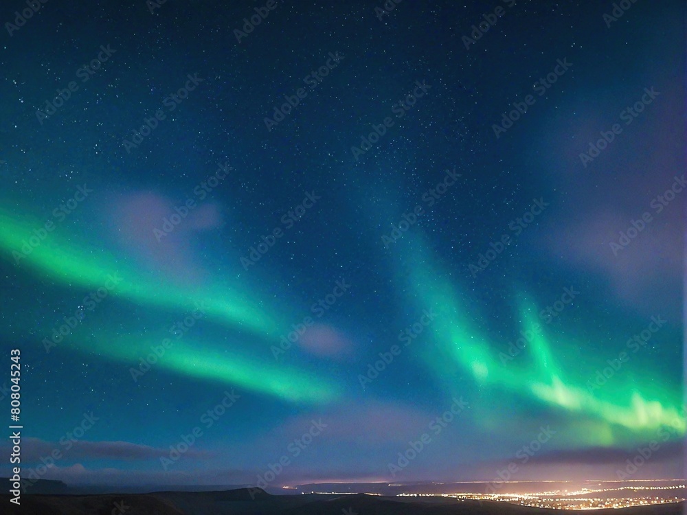 aurora borealis in the sky