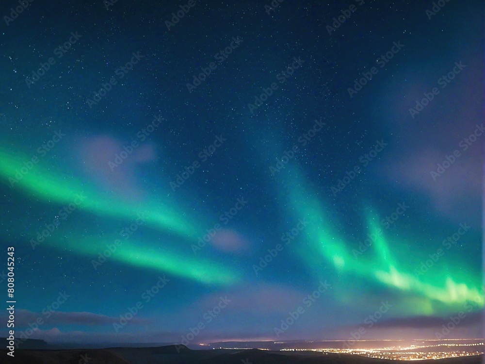 aurora borealis in the sky aurora borealis in the sky