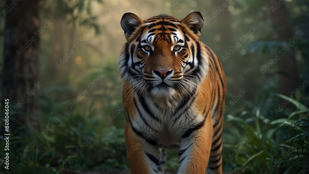 Fototapeta premium Majestic Guardians Protecting Tigers' Legacy