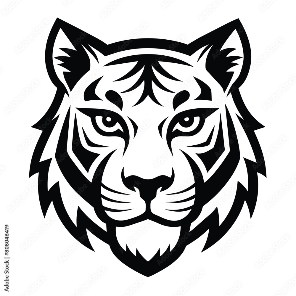 Fierce Black Jaguar logo Mascot Clipart illustration Fierce Black Jaguar logo Mascot Clipart illustration