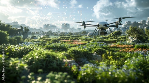 Autonomous Agricultural Drones, Custom drone hardware, Convolutional neural networks, Field monitoring maps, Gesture recognition for control, Object detection algorithms photo