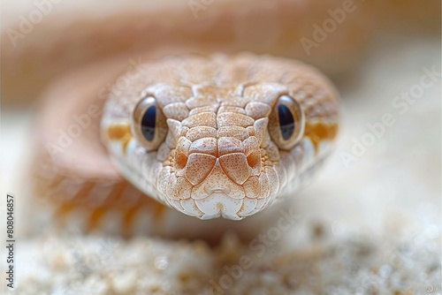 Close up of the head of a Corn Snake (Naja californica)