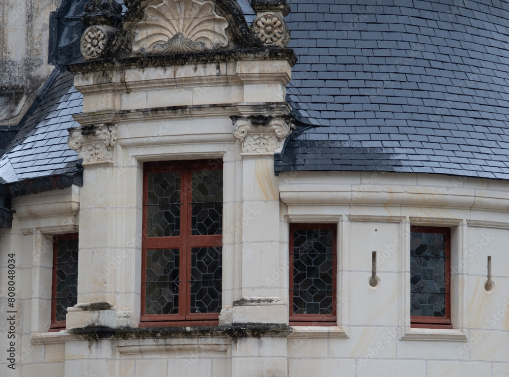 Obraz premium Renaissance castle of Azay-Le-Rideau, France. Built in the 16th century and enlarged in the 19th century. Renaissance style.