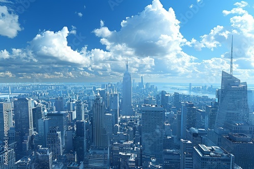New York Cityscape with Empire State Building