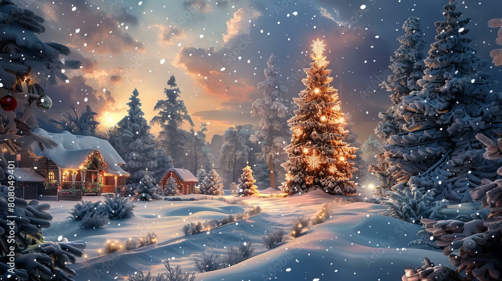 Christmas Eve in the Snowy Forest Christmas Eve in the Snowy Forest