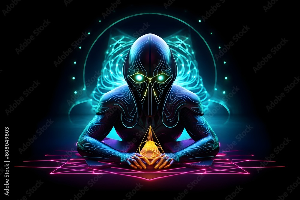 Cyberdelic Tarot Card Vision: A Voyage Through the Cosmic Patterns of Destiny Cyberdelic Tarot Card Vision: A Voyage Through the Cosmic Patterns of Destiny