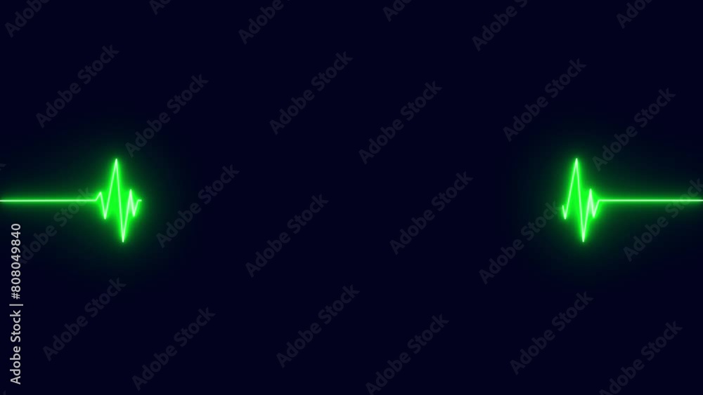 heartbeat pulse rate line. EKG Pulse Wave line animation. heartbeat pulse rate line. EKG Pulse Wave line animation.
