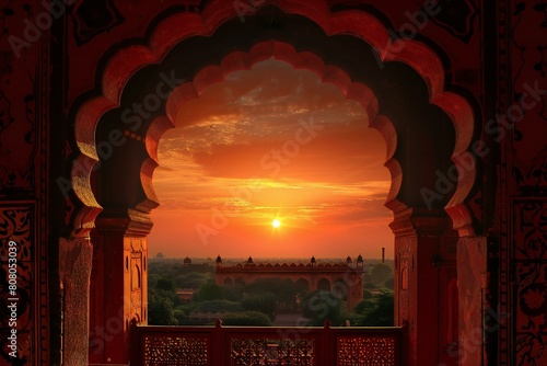 Sunset at Amber Fort, Jaipur, Rajasthan, India