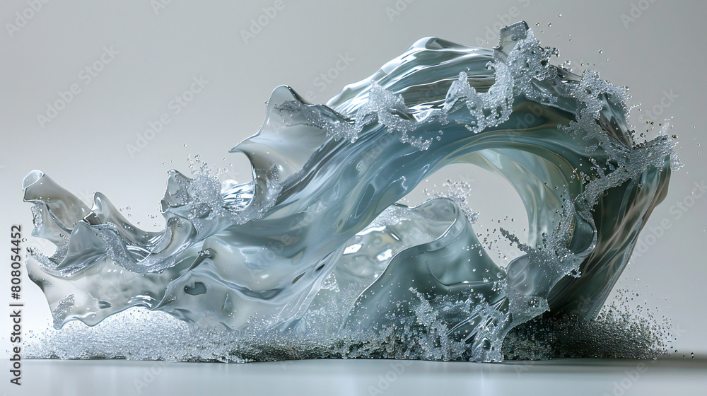 Water Splash on White Background Water Splash on White Background