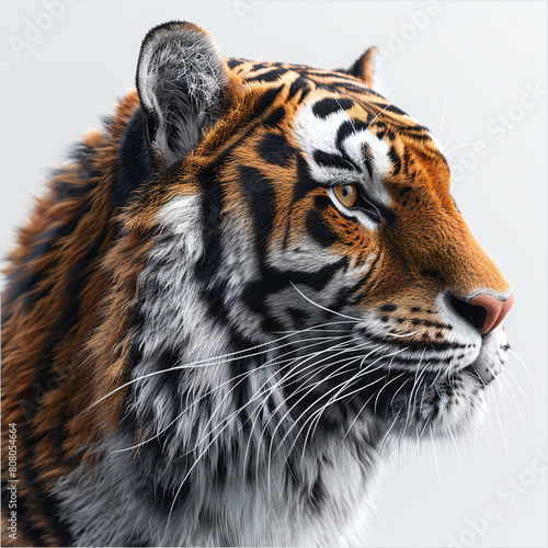 Tiger Head on Transparent Background