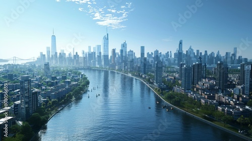 Wallpaper Mural A River in the City Torontodigital.ca