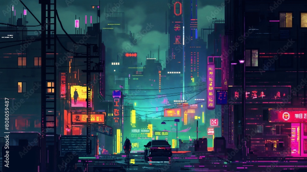 night city street night city street