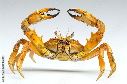 Crab isolated on white background   Clipping path included for easy editing