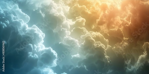 Trendy background image of soft white clouds against a gray sky. Concept Cloud Photography, Minimalist Background, Sky Aesthetic, Atmospheric Images
