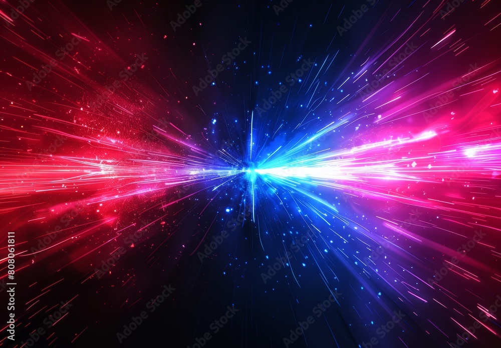 Fototapeta premium Contrasting modern backdrop with radiant effects