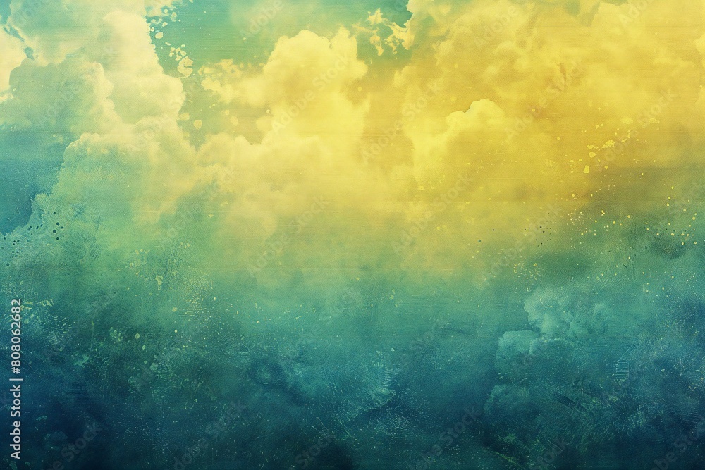 Grunge background with space for text or image,  Blue, yellow and green colors