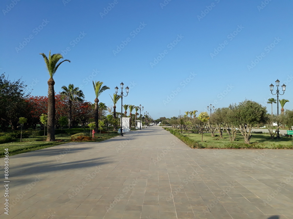 Hassan II Park in Rabat is a wonderful place to enjoy nature and tranquility, with its vast green spaces, artificial lakes, and places to rest and sit