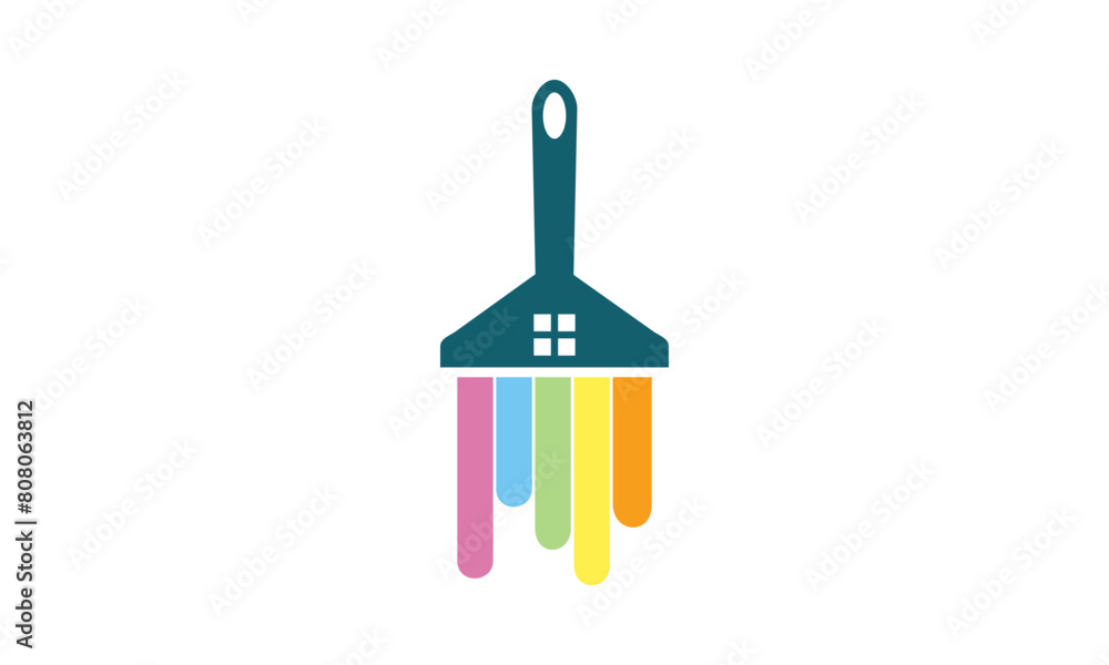 Home painting illustration design vector Home painting illustration design vector