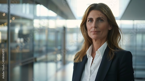 Portrait of a professional woman in a suit standing in a modern office Mature business woman looking at the camera in a workplace meeting area : Generative AI Free Download Portrait of a professional woman in a suit standing in a modern office Mature business woman looking at the camera in a workplace meeting area : Generative AI - GFXLoad