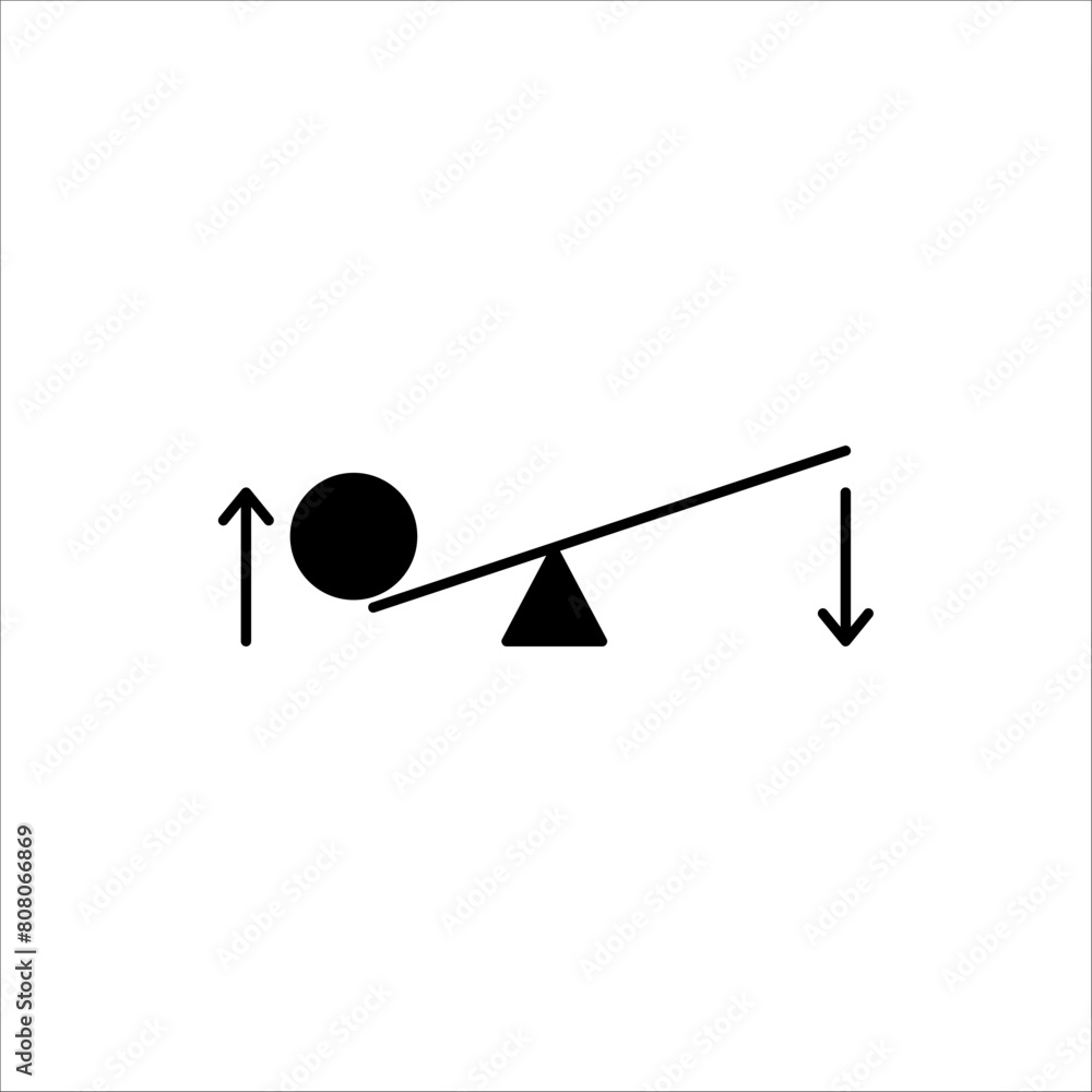 Leverage icon. Outline leverage vector icon for web design isolated on white background Leverage icon. Outline leverage vector icon for web design isolated on white background