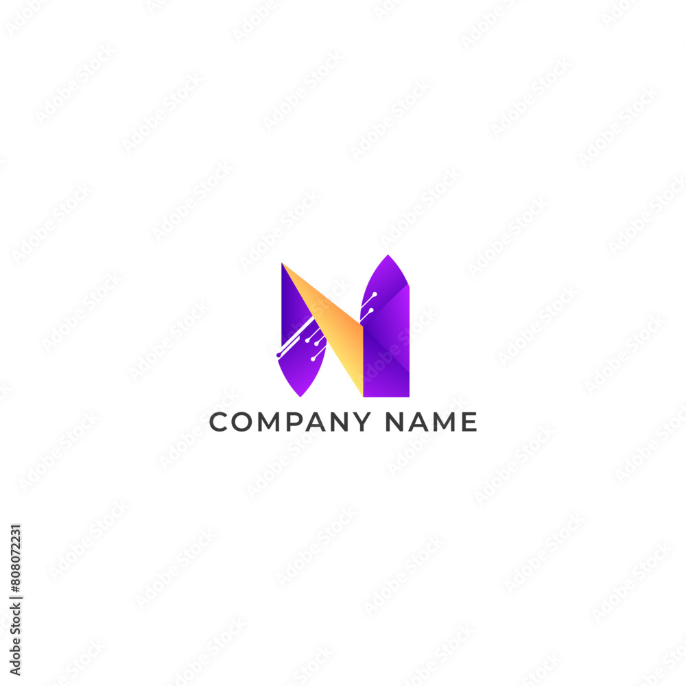 ILLUSTRATION MODERN LEAF TECHNOLOGY WITH LETTER N PURPLE ORANGE GRADIENT COLOR SIMPLE BOTANICAL GEOMETRIC ECO NATURE LOGO ICON TEMPLATE ELEMENT DESIGN VECTOR ILLUSTRATION MODERN LEAF TECHNOLOGY WITH LETTER N PURPLE ORANGE GRADIENT COLOR SIMPLE BOTANICAL GEOMETRIC ECO NATURE LOGO ICON TEMPLATE ELEMENT DESIGN VECTOR