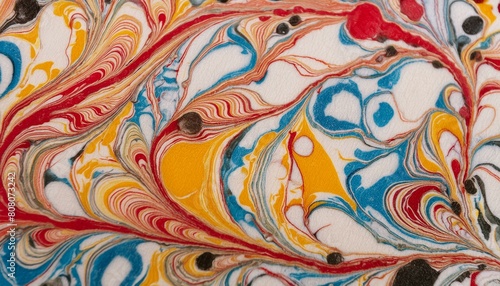 Marvellous Turkish ebru marbled paper texture super detailed surface backdrop