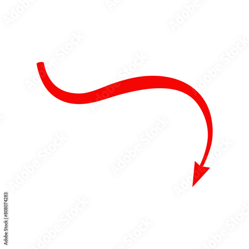 Red Devil Tail With Arrow 