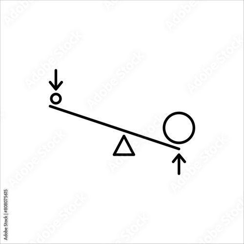Leverage icon. leverage vector illustration for web design isolated on white background
