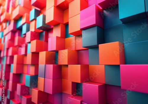Colorful 3D Cubes