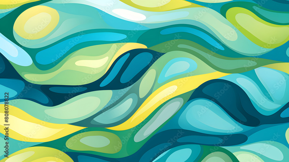 Fototapeta premium yellow green blue and white funky texture design abstract geometric pattern graphics poster background