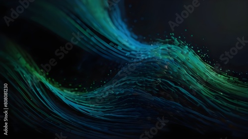 Black blue green abstract texture