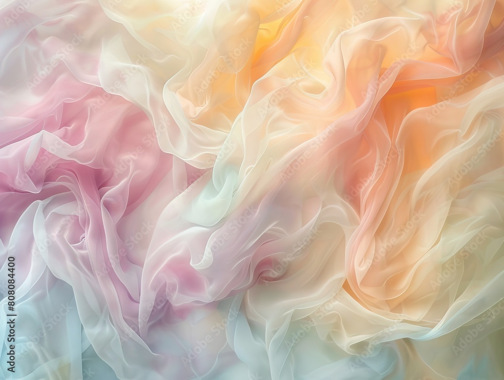 Ethereal fluid art with soft, intermingling hues creating a dreamy abstract background, invoking tranquility Ethereal fluid art with soft, intermingling hues creating a dreamy abstract background, invoking tranquility