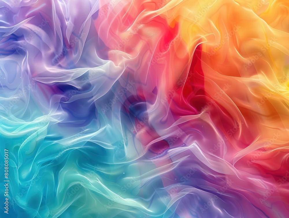 Glossy fluid art waves in a spectrum of colors, flowing seamlessly for an abstract, aesthetic background Glossy fluid art waves in a spectrum of colors, flowing seamlessly for an abstract, aesthetic background