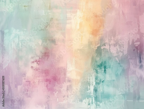 Soft pastel tones blend in a minimalist abstract design  evoking calm and simplicity in every pixel