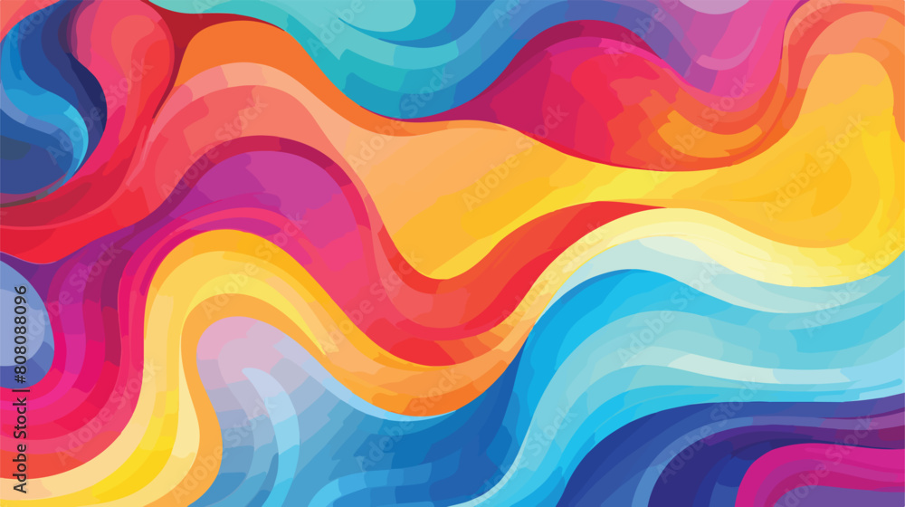 Abstract colorful background with waves illustratio