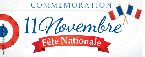 BANDEAU FETE NATIONALE 11 NOVEMBRE 1918 - V2