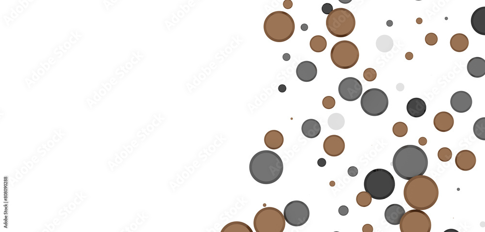 Obraz premium Colorful confetti on white background