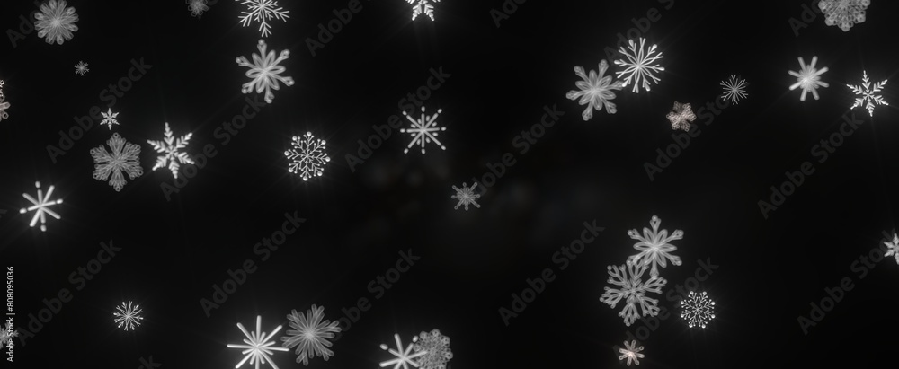Snowflakes - Abstract Gold Star Falling Soft Focus Background, 3D rendering. Snowflakes - Abstract Gold Star Falling Soft Focus Background, 3D rendering.