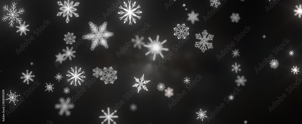 Snowflakes - Abstract Gold Star Falling Soft Focus Background, 3D rendering. Snowflakes - Abstract Gold Star Falling Soft Focus Background, 3D rendering.