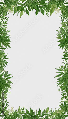 AI-Generated Botanical Design Featuring Transparent Botanical Elements Framed as Border with Generative Vector Illustration and Photorealistic Photo of Floral Nature for Winter Holiday Celebration 