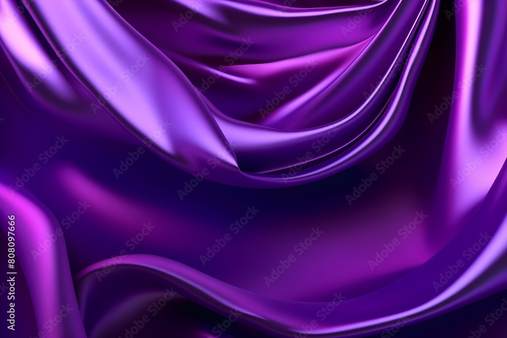 Luxury 3d silk texture purple background. Fluid iridescent holographic neon curved wave in motion purple elegant background. Silky cloth luxury fluid wave banner. Luxury 3d silk texture purple background. Fluid iridescent holographic neon curved wave in motion purple elegant background. Silky cloth luxury fluid wave banner.