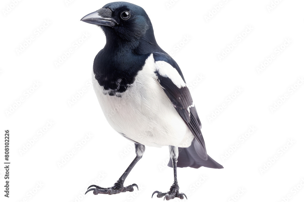Fototapeta premium Magpie isolated on transparent background