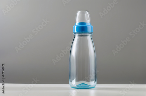 Empty baby bottle feeding