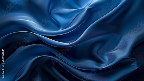 Dark blue smooth layers cascading with a modern and sleek feel
