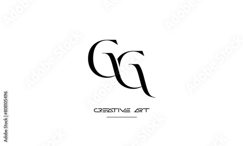 GG, G abstract letters logo monogram