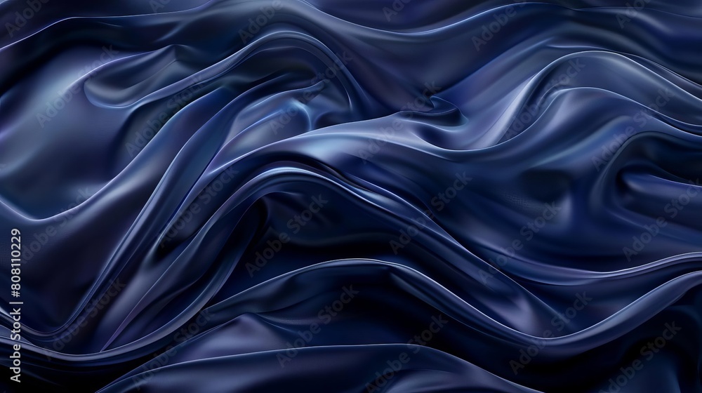 Dark blue smooth layers cascading with a modern and sleek feel