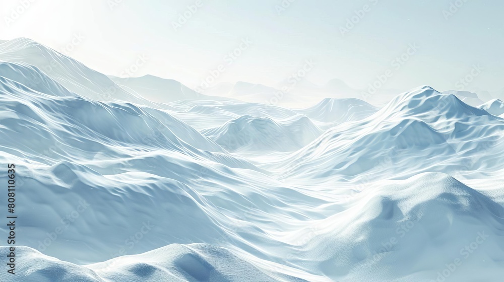 White snowscape, ideal for winterthemed projects or cold climate advertisements