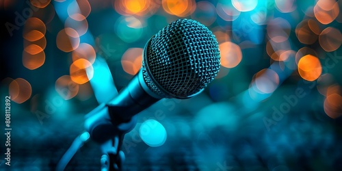 The Importance of Microphones in Professional Audio Environments Like Radio Stations and Recording Studios. Concept Audio Equipment, Microphones Importance, Professional Recording, Radio Stations