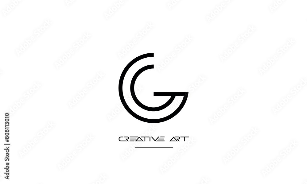 GG, G abstract letters logo monogram GG, G abstract letters logo monogram